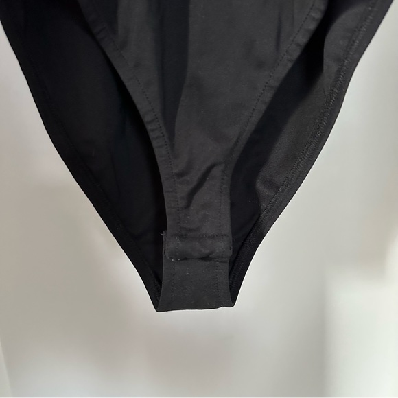 Topshop black & beige sleeveless bodysuit size 4 - Picture 4 of 4